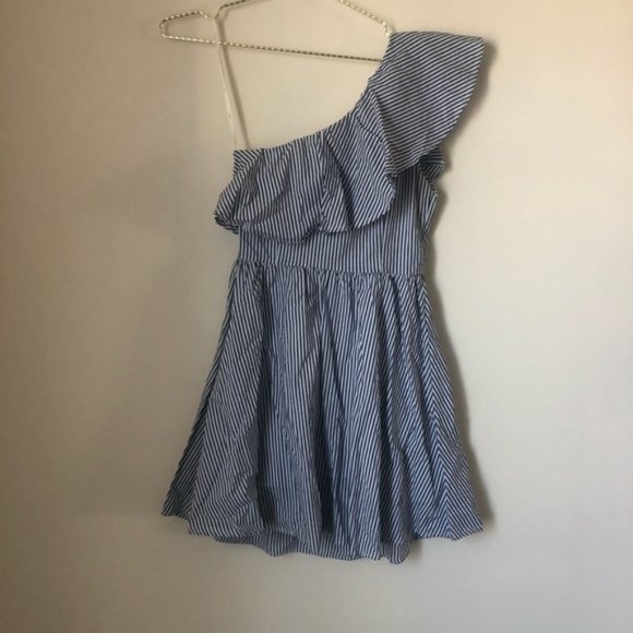 J.O.A Stripe One Shoulder Dress - Picture 6 of 8